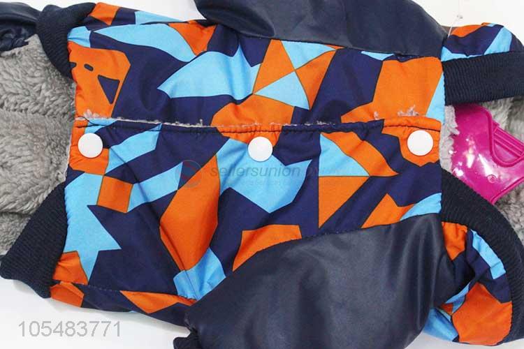 Competitive price geometric pattern pet winter coat dog trousers