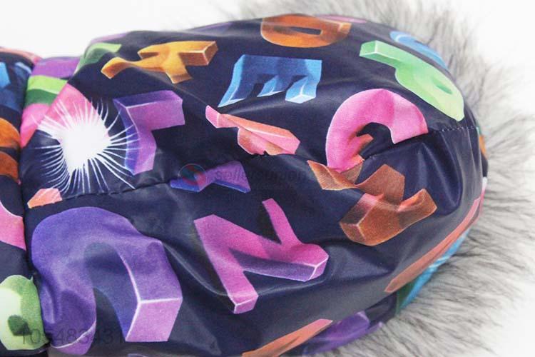 Best selling colorful letters printed pet winter coat dog apparel