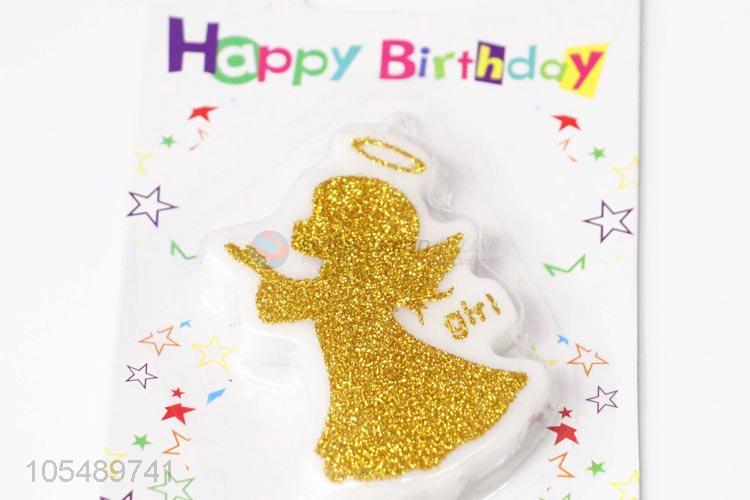 Factory Price Angel Happy Birthday Candle for Girl