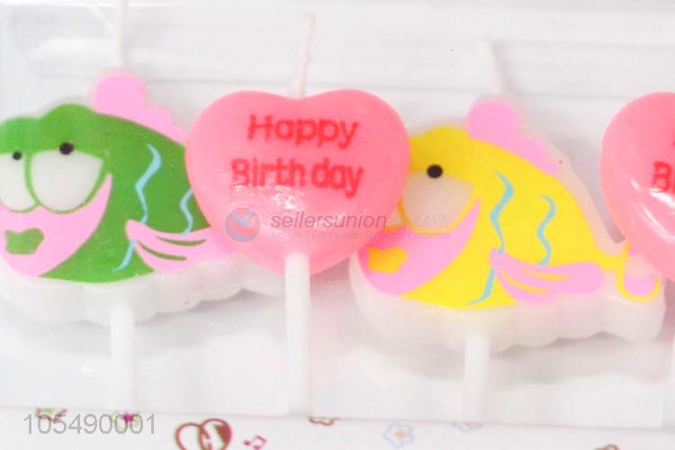 Fancy Design Cute Fish Shape Party Candles for Kids