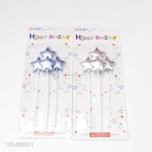 Wholesale Price Five Star Birthday Cake Candles for Kids