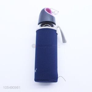 China suppliers glass water bottle with poratble cloth bag