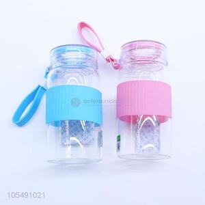 High quality promotional portable glass water bottle