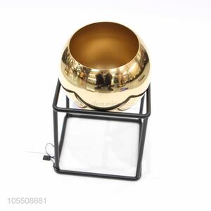 Professional suppliers indoor decoration golden iron vase flower vase