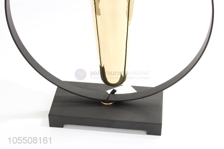 High-grade home decorative golden modern metal flower vase