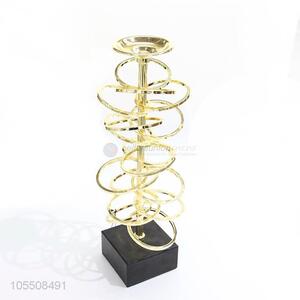 Best quality home decor iron art golen candlestick