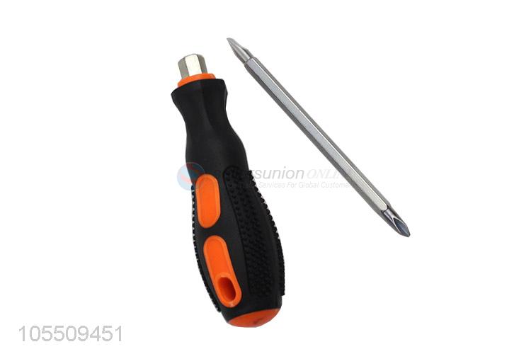 Popular Promotional Household Hand Tools Two Head Massage Handle Screwdriver