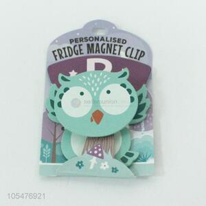 Cartoon Owl Shape Wooden Personalised Fridge Magnet Clip