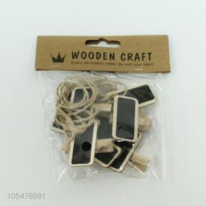 Fashion 8 Pieces Wooden Personalised Craft Clip