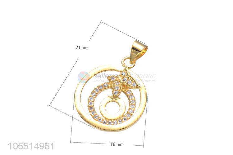 Creative Design Inlay Zircon DIY Necklace Pendant Best Jewelry Accessories