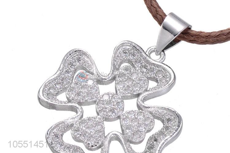 Wholesale Heart Cross Diamond Necklace Pendant Fashion DIY Accessories