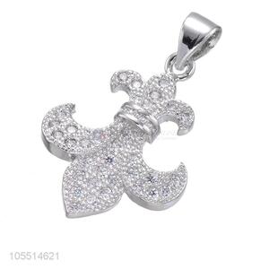 New Design Boat Anchor Shape Necklace Pendant Inlay Zircon Diamond Jewelry Pendant