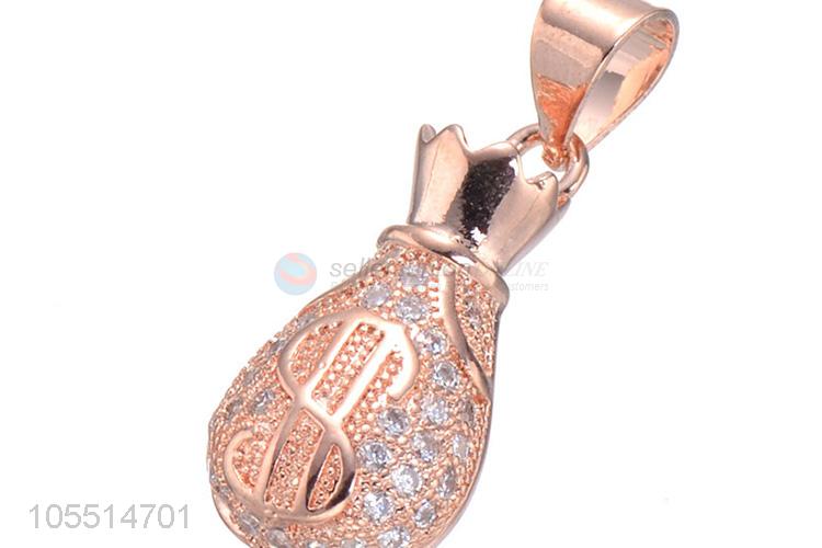 Creative Design Money Bag Shape Necklace Pendant Fashion Jewelry Accessories