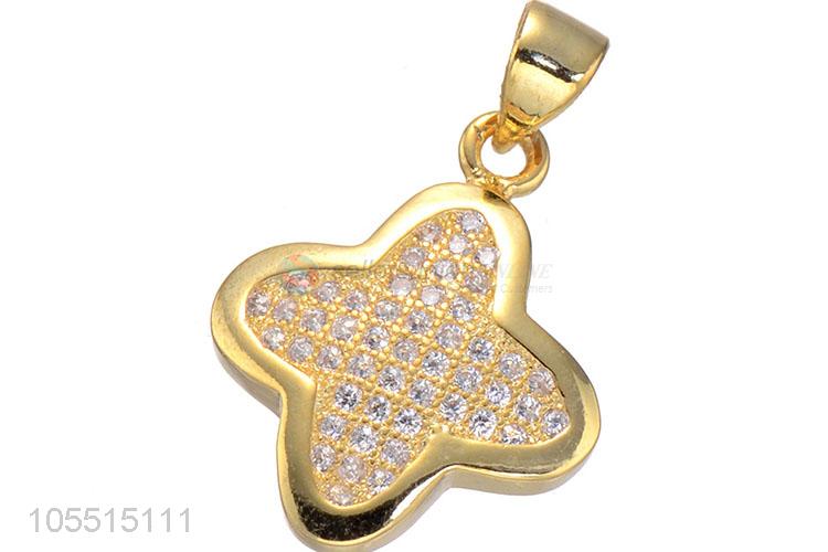 Best Quality Inlay Zircon Diamond Pendant DIY Necklace Jewelry Accessories