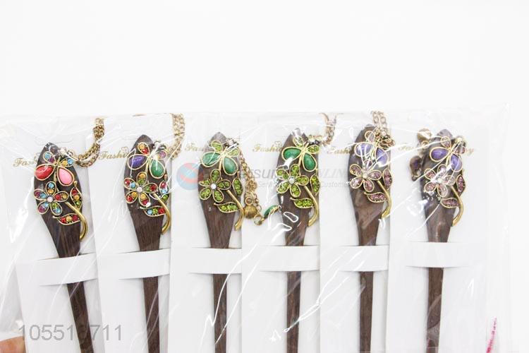 Factory Price Elegant Hair Stick Shell Flower Hairpin