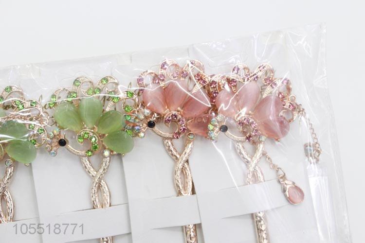 China Factory Fashion Women Hair Stick Bobby Pin Flower Hairpin