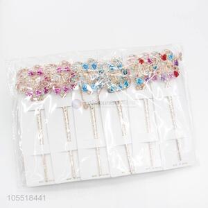 Wholesale Price Colorful Rhinestone Chignon Hairpin for Women