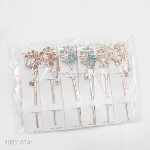 Factory Excellent Elegant Charm Butterfly Hairpin Rhinestone Hair Stick