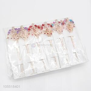 Best Sale Elegant Charm Flowers Hairpin Rhinestone Hair Stick