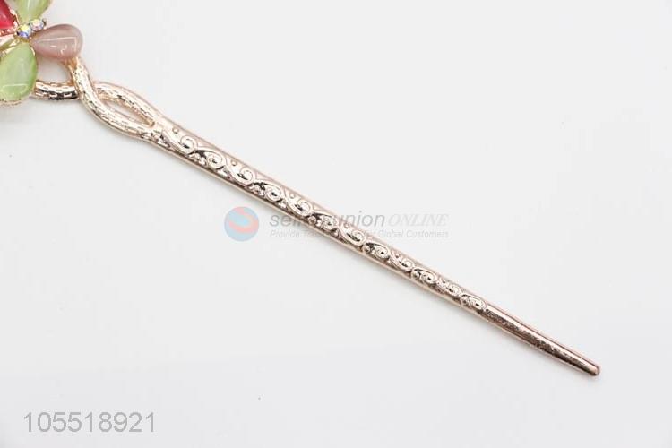 New Useful Fashion Women Hair Stick Bobby Pin Flower Hairpin