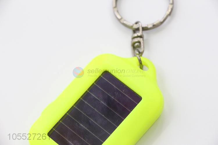 Best quality small soloar power flashlight with key ring