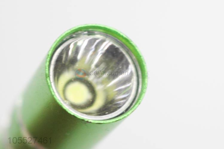 Wholesale promotional green pen shape aluminum alloy mini flashlight