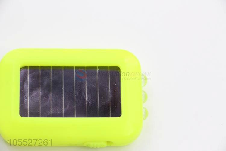 Best quality small soloar power flashlight with key ring