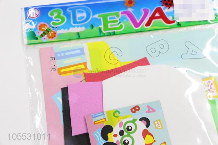 Educational 3D EVA Collage DIY Cartoon Puzzle Sticker