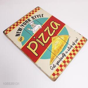 New arrival pizza printed wall hanging board for bars