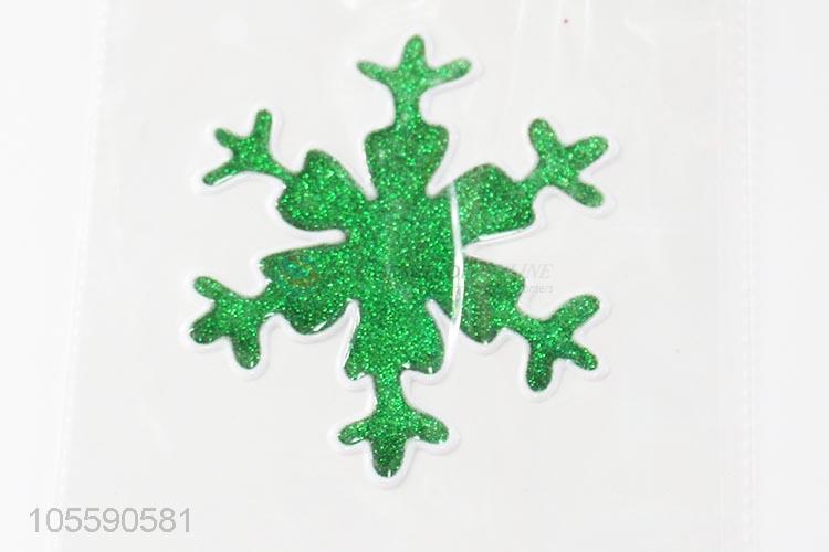 New Arrival Christmas Snowflake Shape Jelly Sticker Fashion Decoration