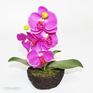 High sales simulation artificial phalaenopsis bonsai for home decoration