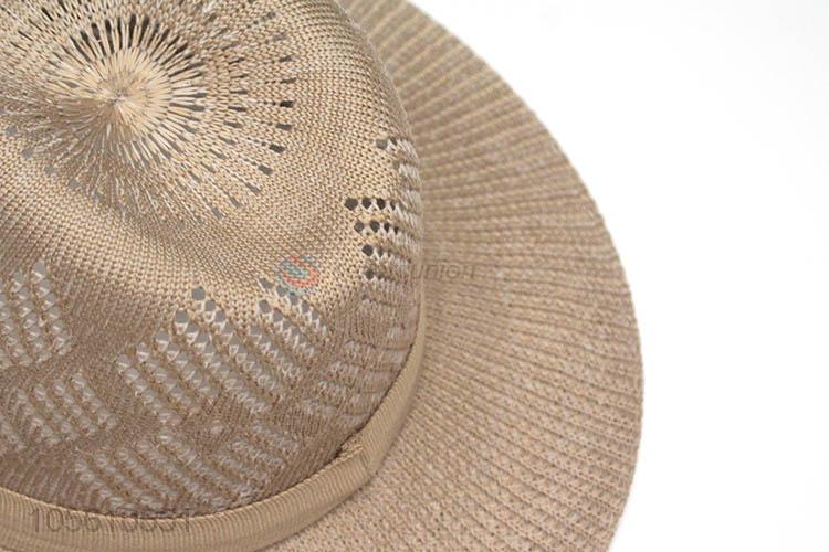 Factory sale summer knitted billycock men beach hat