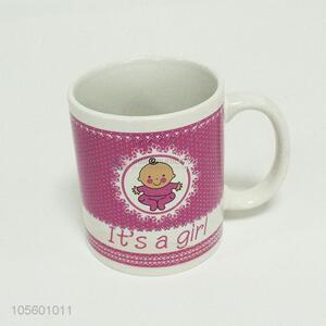 New design custom logo ceraic mug with handle