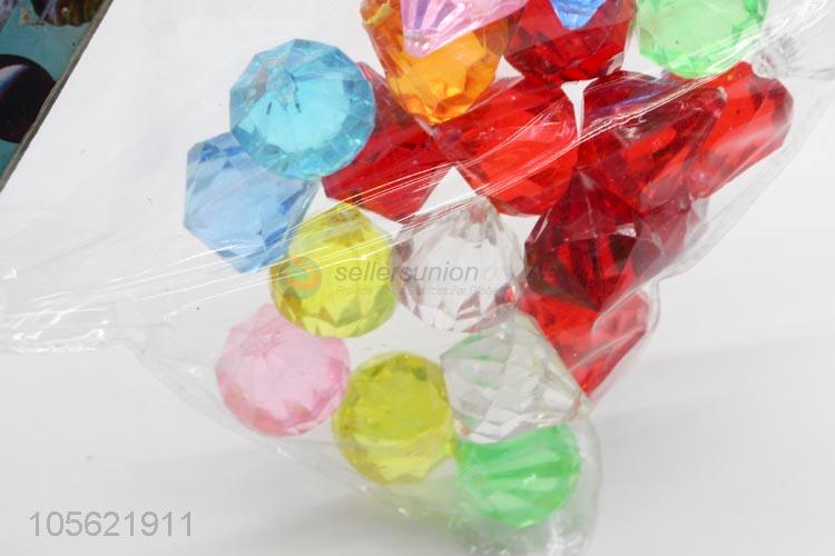 Factory Sale Acrylic Crystal Crafts Transparent Stone Colorful Rock