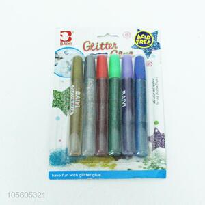 Simple 6pcs Colorful Gold Powder Glues