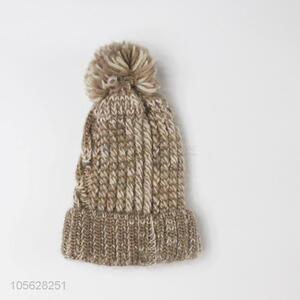 Wholesale Ladies Winter Pom Poms Knitted Beanie Hats