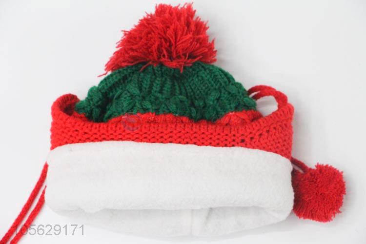 High Quality Colorful Knitted Beanie Cap Kids Earmuffs Hat