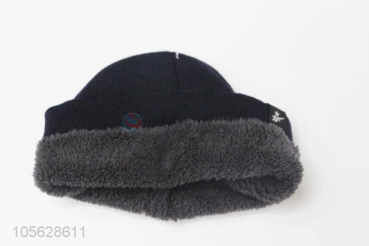 Fashion Design Acrylic Beanie Cap Man Warm Hat
