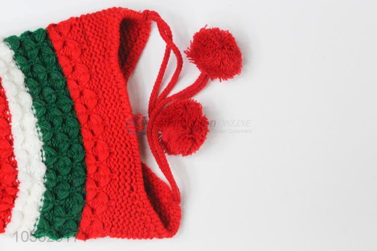 High Quality Colorful Knitted Beanie Cap Kids Earmuffs Hat