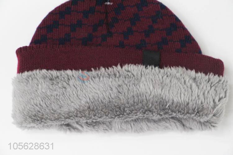 New Design Winter Knitted Warm Hat Soft Beanie Cap