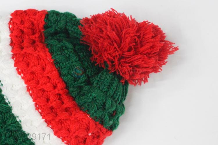 High Quality Colorful Knitted Beanie Cap Kids Earmuffs Hat