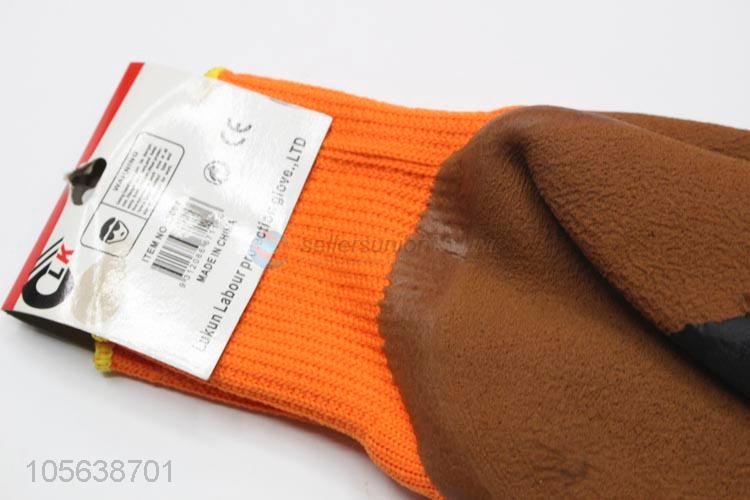 Promotional cheap latex coated cotton gloves work gloves