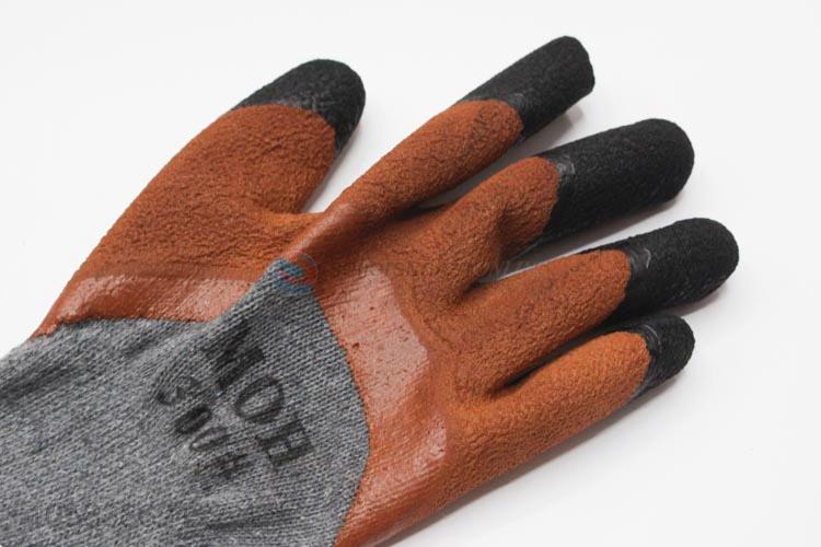 China suppliers latex work gloves protective safety gloves