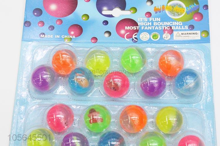 Best quality high bouncing crystal rubber bouncy balls
