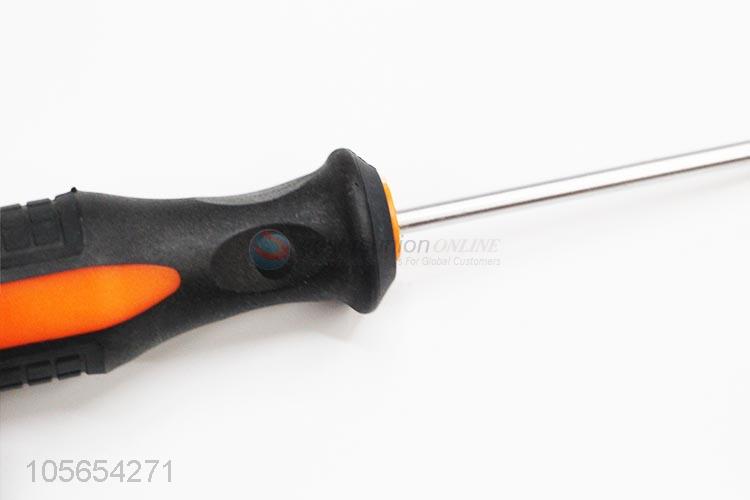 Latest design hand tools plastic handle straight screwdriver