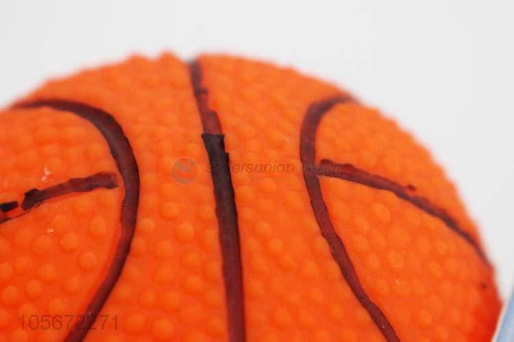 Popular Promotional Basketball Shape Resistant To Bite Pet Squeak Toys