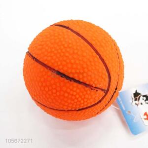 Popular Promotional Basketball Shape Resistant To Bite Pet Squeak Toys
