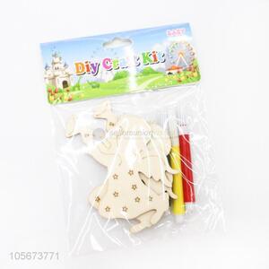 Popular Kids Educational DIY Coloring Wooden Craft Kit