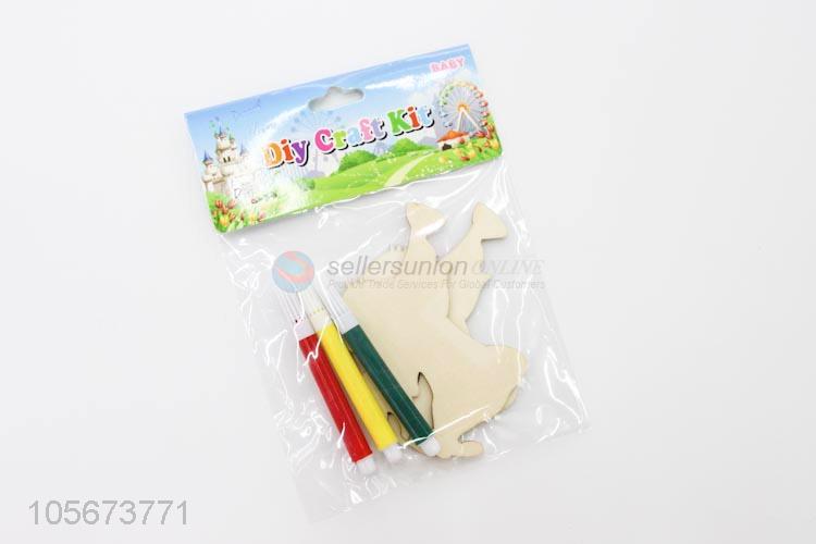 Popular Kids Educational DIY Coloring Wooden Craft Kit