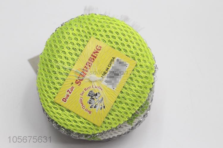 China factory custom kitchen supplies steel wire ball with cleaning cloth